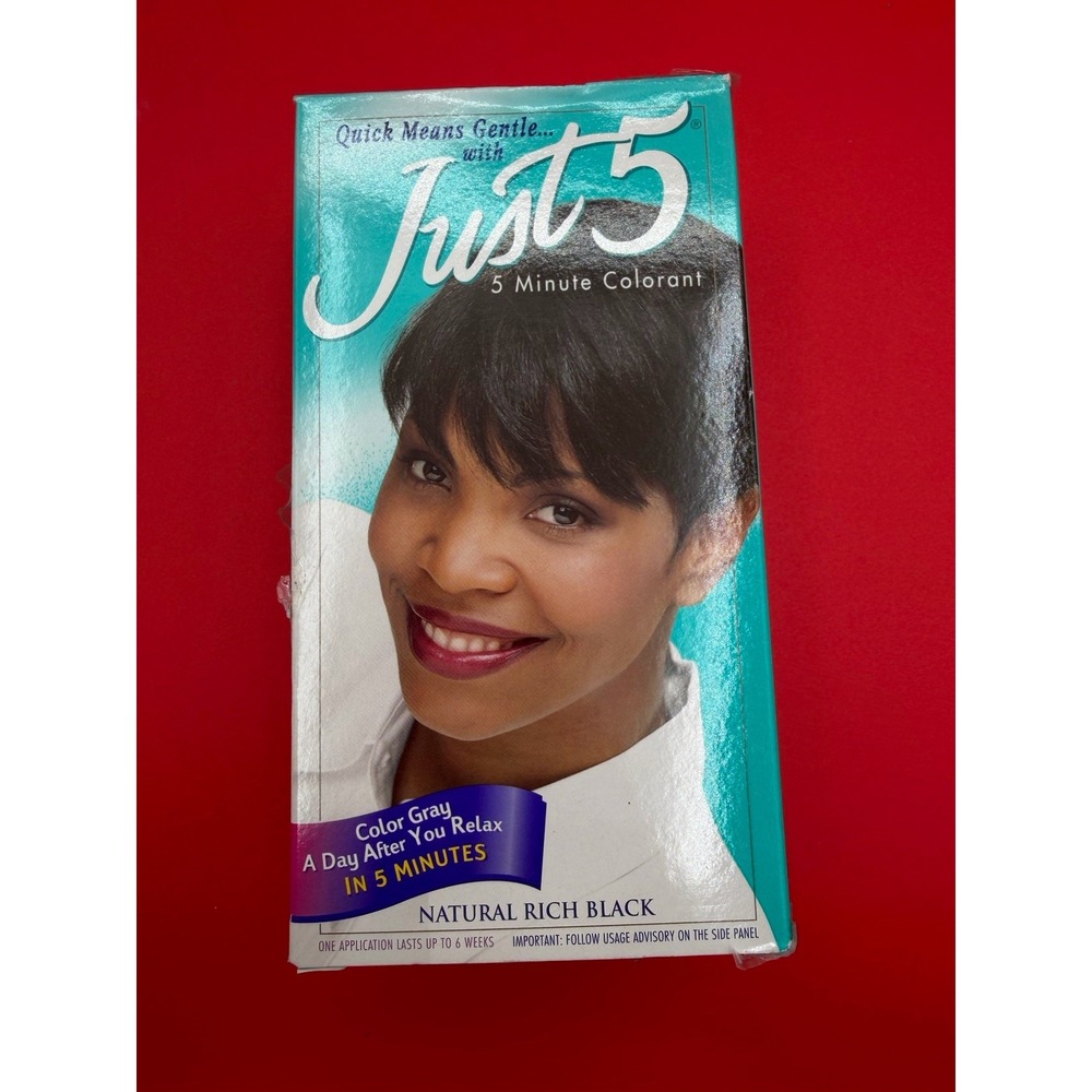 Just 5 Hair Color Women 2oz Natural Rich Black New Ammonia Free J-40 Cream